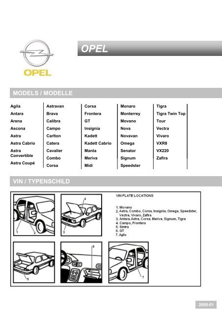 OPEL Color Information - REMARK