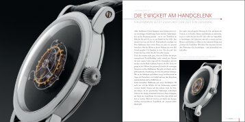 Das UHRENJahr 2011 - Haldimann Horology