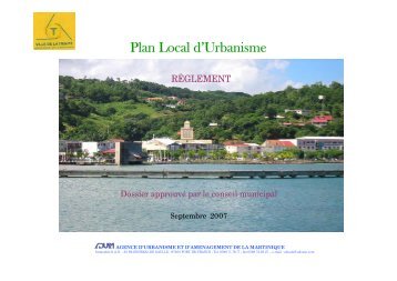 Règlement plan local d'urbanisme de La Trinité