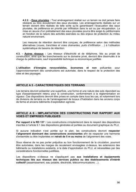 Règlement PLU (pdf - 1,56 Mo) - Site officiel de la ville de Melesse