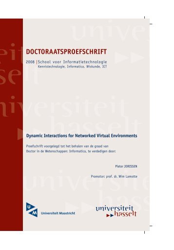 DOCTORAATSPROEFSCHRIFT - EDM - UHasselt