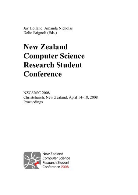 New Zealand Computer Science Research Student Conference