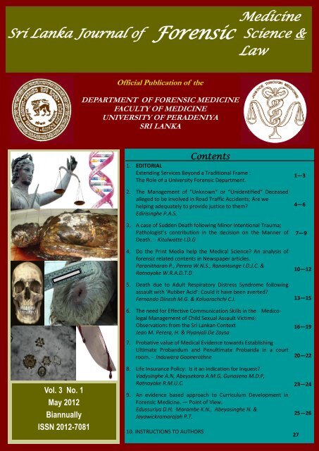 Forensic - University of Peradeniya