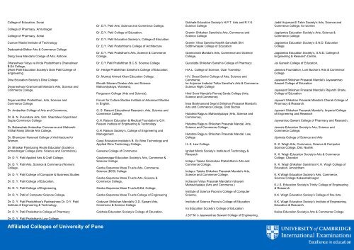 India Recognition Samples - Cambridge International Examinations