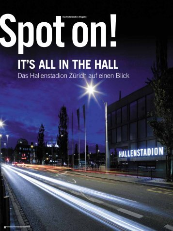 It's all In tHe Hall - Hallenstadion