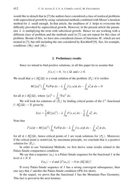 On a class of nonlocal elliptic problems with critical growth - Ele-Math