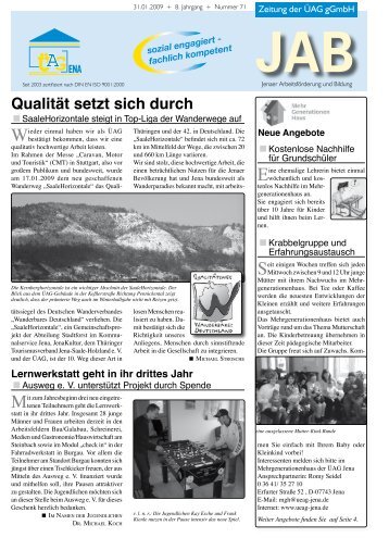 Qualität setzt sich durch - Jena