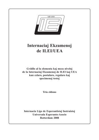 Internaciaj Ekzamenoj de ILEI/UEA - Esperanto Nederland