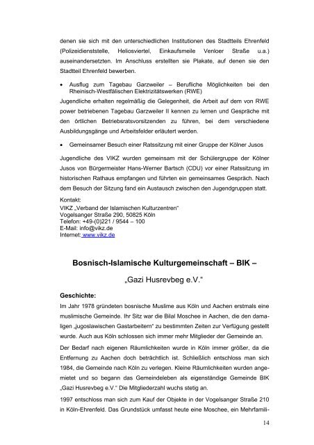 NEWSLETTER EHRENFELD - Köln-Vernetzt