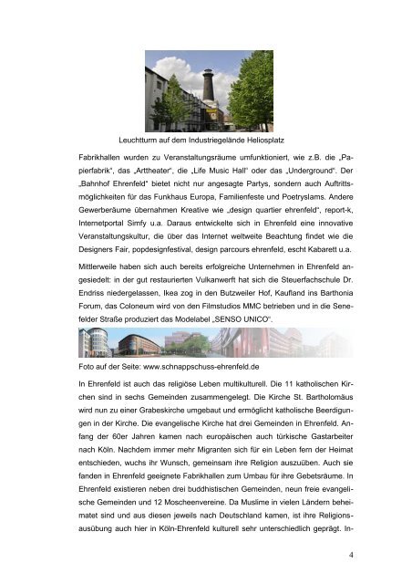 NEWSLETTER EHRENFELD - Köln-Vernetzt