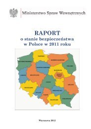 RAPORT - Ministerstwo Spraw Wewnętrznych