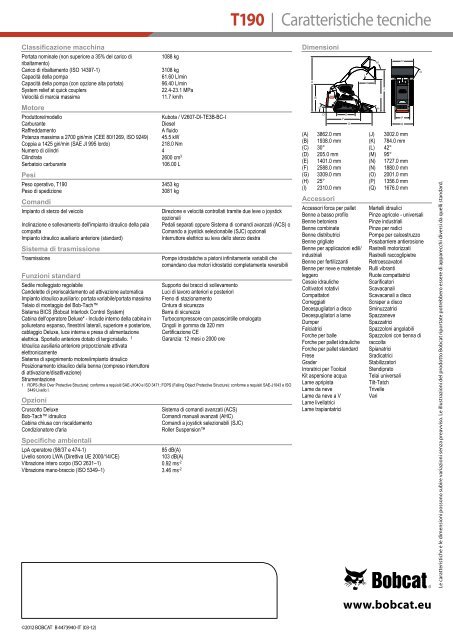 pala compatta cingolata T190 - Bobcat