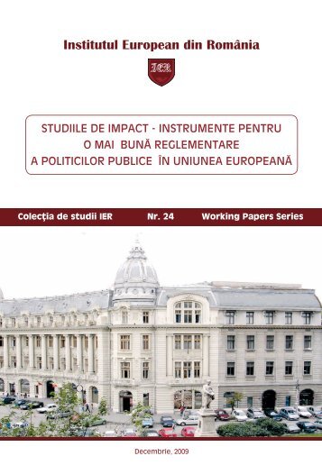 Studiile de impact - Institutul European din Romania