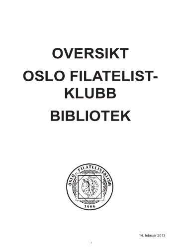 liste over litteratur - Oslo Filatelistklubb