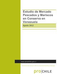 Estudio de Mercado Pescados y Mariscos en Conserva - ProChile