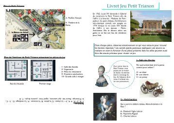 Livret-jeu Petit Trianon - Château de Versailles