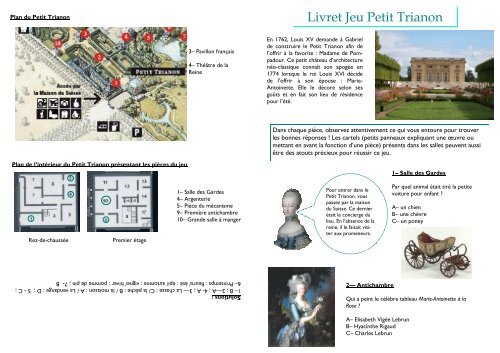 Livret-jeu Petit Trianon - Château de Versailles
