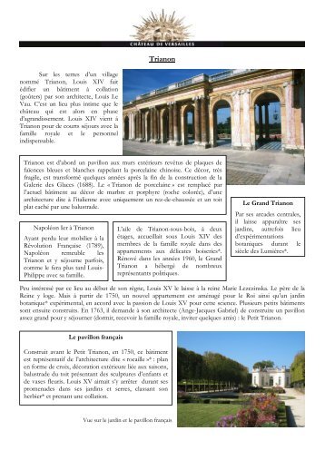 Le Petit Trianon et son architecture - Château de Versailles