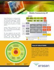 Mobile Connectivity IP - Arasan