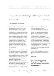 Histokursskript (pdf) - Institut für Anatomie - Universität zu Lübeck