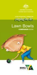 Companion book - Lawn Bowls - Australian Sports Commission