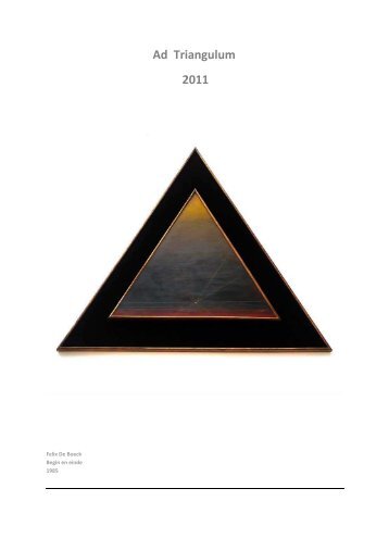 Ad Triangulum brochure 2 - Freddy De Vierman