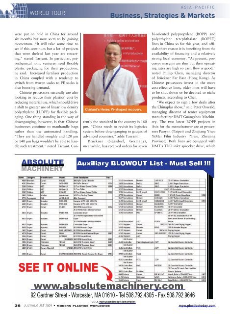 Modern Plastics Worldwide - July/August 2009 - dae uptlax