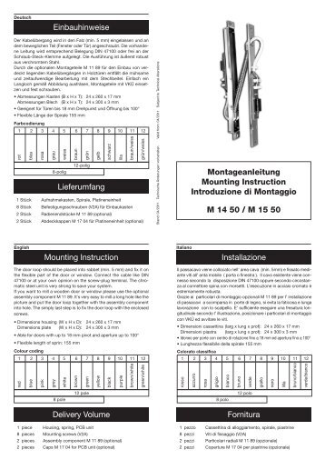 Montageanleitung_M 14 50_M 15 50.indd - LINK GmbH