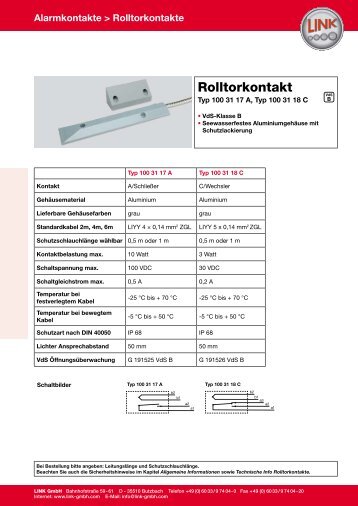 Rolltorkontakt - LINK GmbH