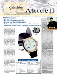 Aktuell - Glashütte Original