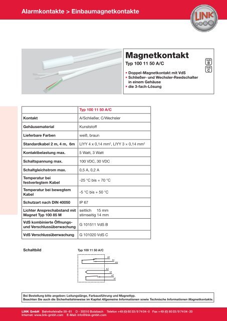 Magnetkontakt - LINK GmbH