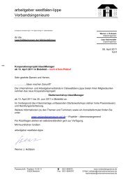 arbeitgeber westfalen-lippe Verbandsingenieure