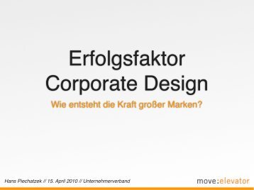 Erfolgsfaktor Corporate Design