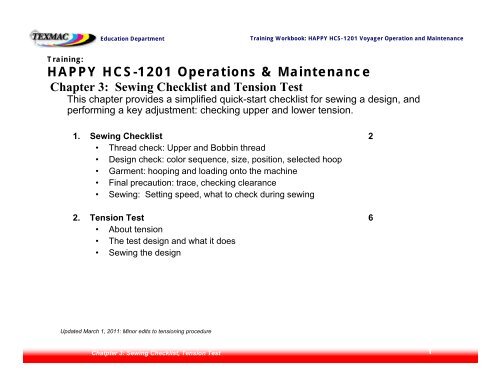 Happy Hcs 1201 Operations Maintenance 2 Tension Test