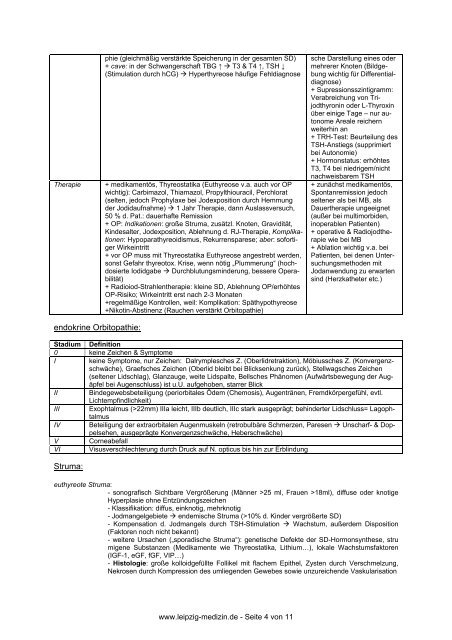 Endokrinologie-Skript 1) Cushing-Syndrom (CS) - Leipzig-Medizin.de