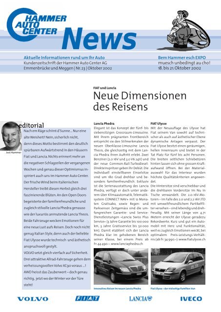 editorial - Hammer Auto Center AG