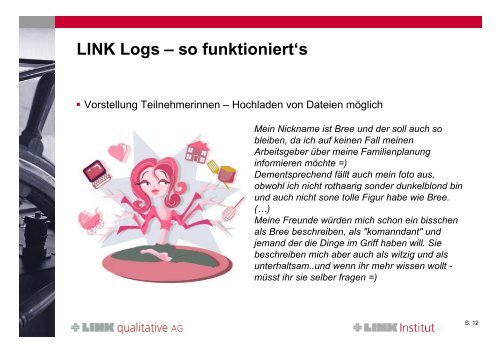 Moderierte Online-Blogs - Entdeckungsreise in die ... - LINK qualitative