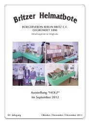 Heimatbote 4-2012 - Bürgerverein Berlin Britz eV