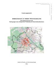 Forschungsbericht Einbruchschutz in Wiener Privathaushalten