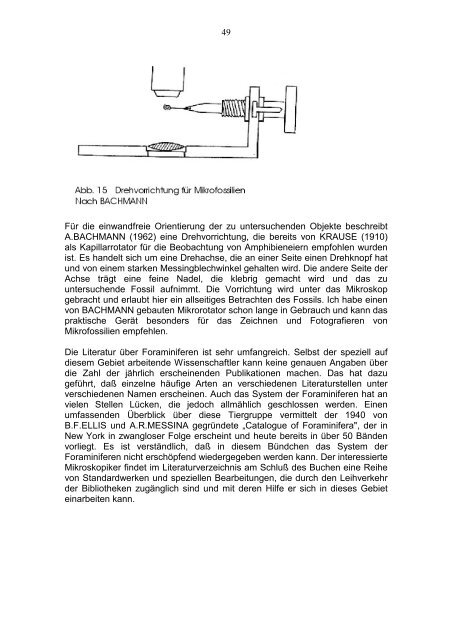 Einführung in das Studium der Foraminiferen