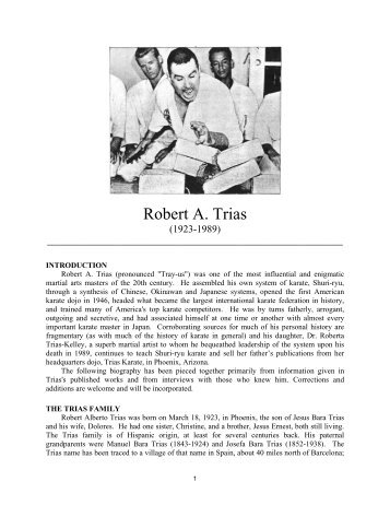 Biography - Robert A. Trias