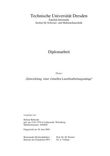 Diplomarbeit (*.pdf - 5,3MB) - Faculty of Computer Science ...