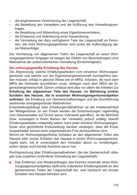 wohnrecht für wohnungseigentümer - Arbeiterkammer Wien