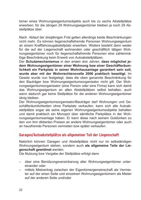 wohnrecht für wohnungseigentümer - Arbeiterkammer Wien