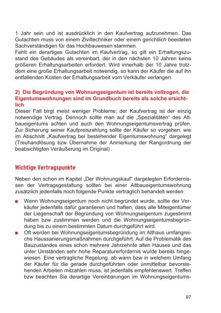 wohnrecht für wohnungseigentümer - Arbeiterkammer Wien