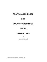 practical handbook for major compliances under labour laws - Cifo