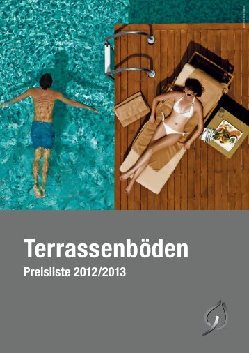 Preisliste 2012/2013 für Terrassenböden. - Holzwerkstoffe Gfeller AG