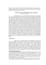 Phrase Structure of Brazilian Sign Language - Ronice.cce.prof.ufsc.br