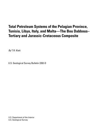 Total Petroleum Systems, Pelagian Province, Tunisia - USGS