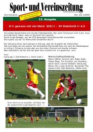 Sport- und Vereinszeitung vom 02.10.2009 - SC Dortelweil